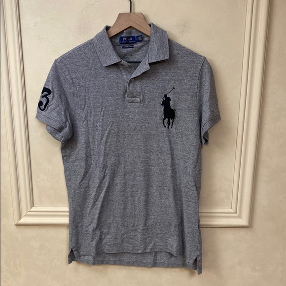 Polo Ralph Lauren Big Pony #3 Polo Shirt M Y2K Preppy Retro Streetwear Hip Hop - Picture 1 of 2